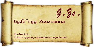 György Zsuzsanna névjegykártya
