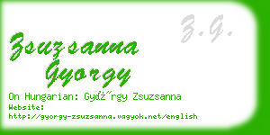 zsuzsanna gyorgy business card